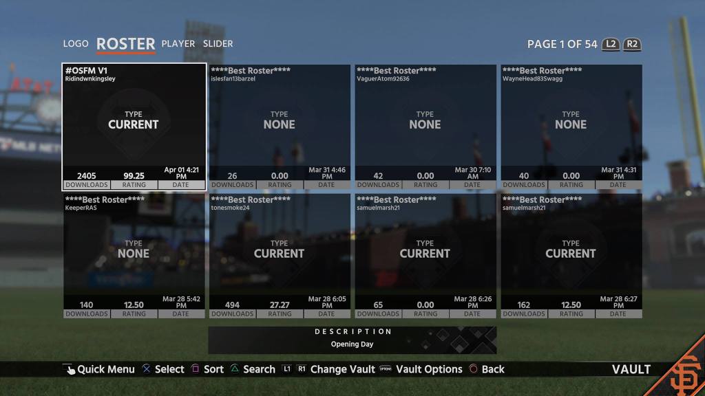 MLB The Show 18: OSFM 2018 Opening Day&nbsp;Rosters