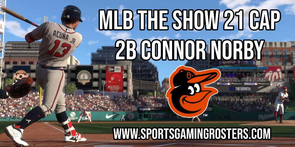 MLB The Show 21 CAP – 2B Connor&nbsp;Norby