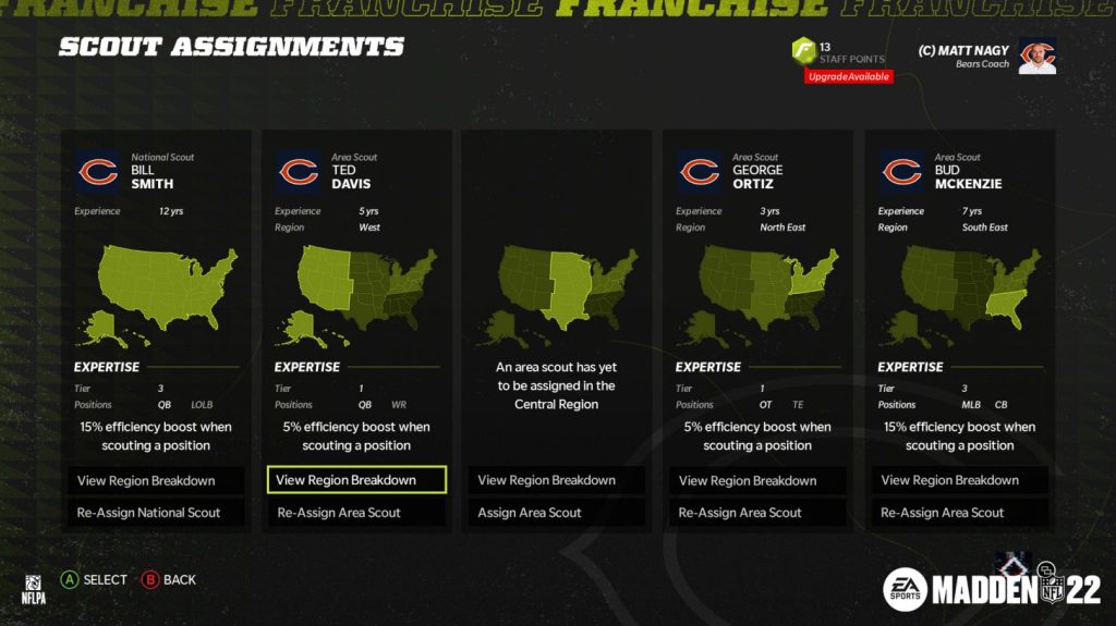 Madden NFL 22 Franchise Scouting Update&nbsp;Review