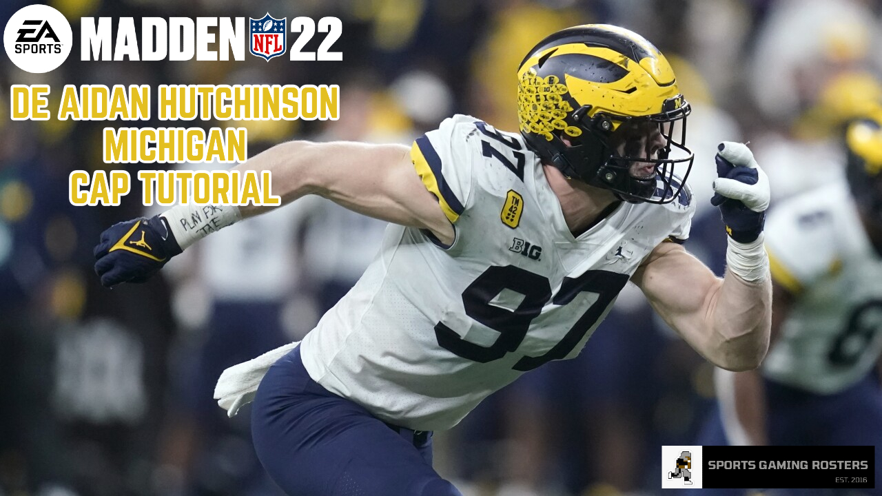 Madden NFL 22 – DE Aidan Hutchinson, Michigan YouTube CAP Video