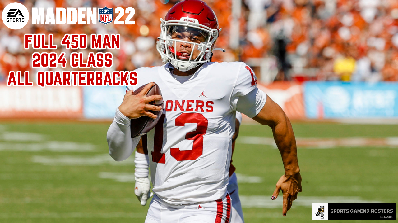 Madden NFL 22 – 2024 Draft Class – All QB’s With OVR YouTube Video