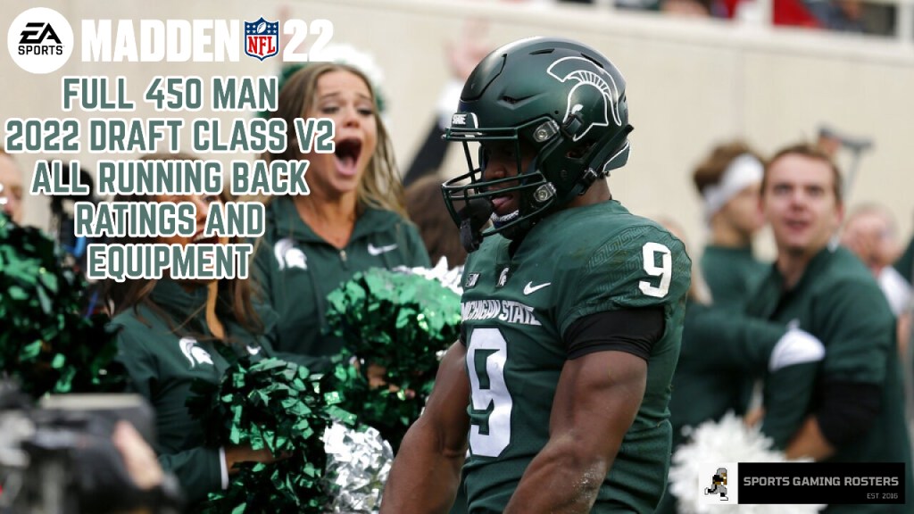 Madden NFL 22 – 2022 Draft Class – All RB Ratings and&nbsp;Equipment