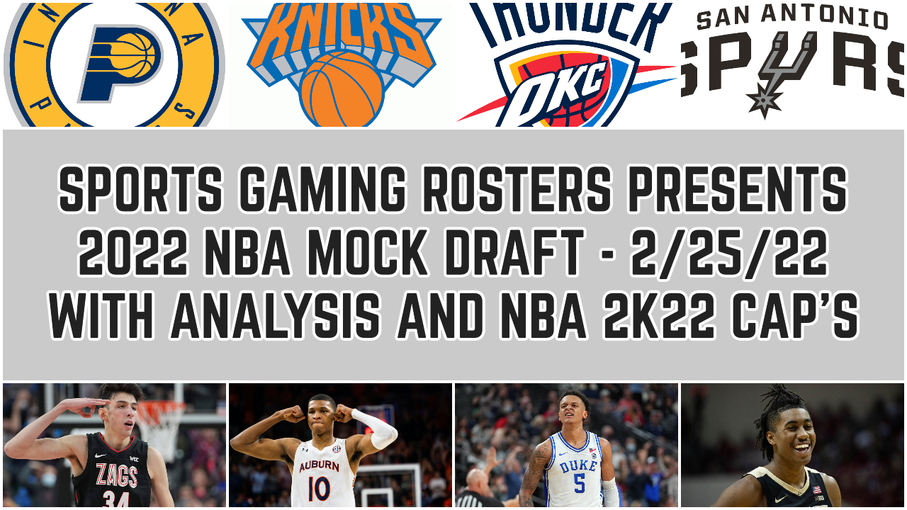 2022 YouTube NBA Mock Draft with Analysis – 2/25/22