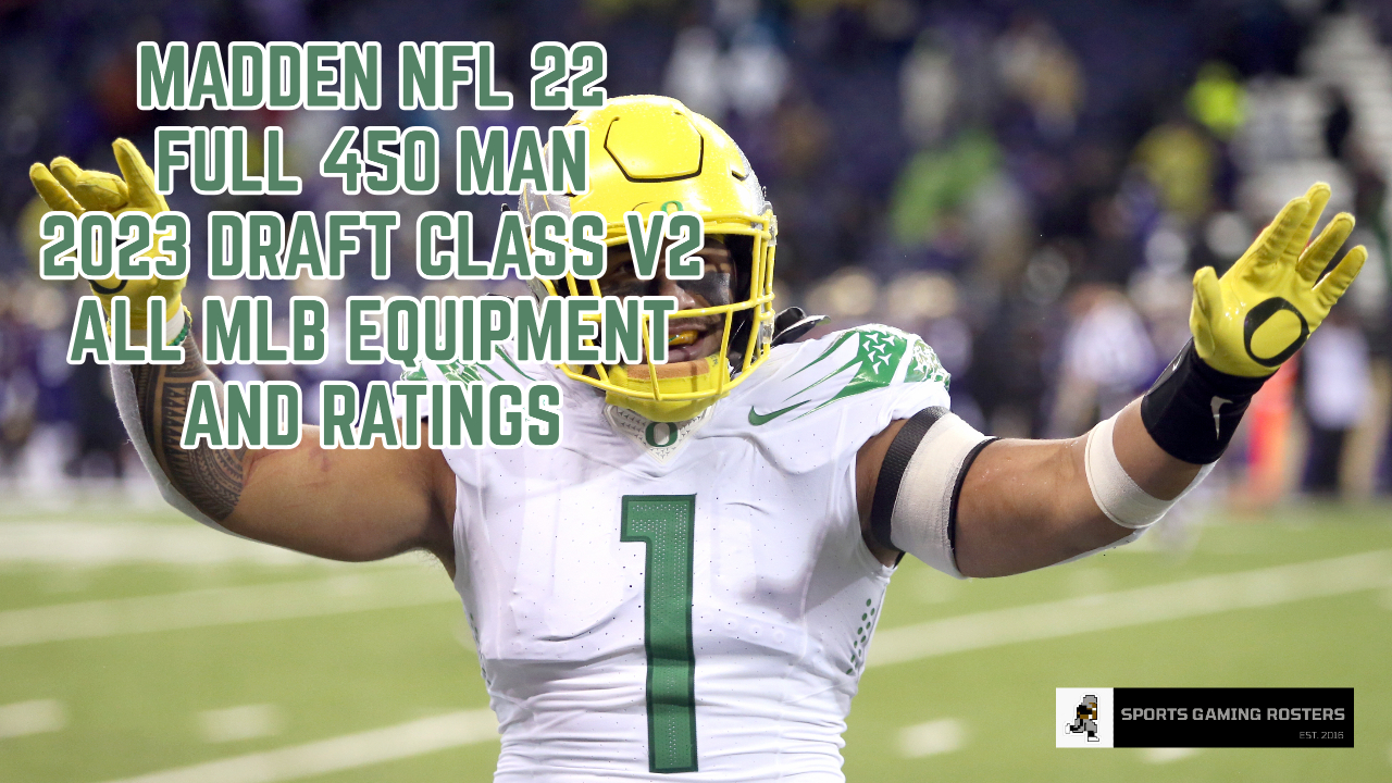 Madden NFL 22 – 2023 Draft Class v2 MLB Ratings and Rankings