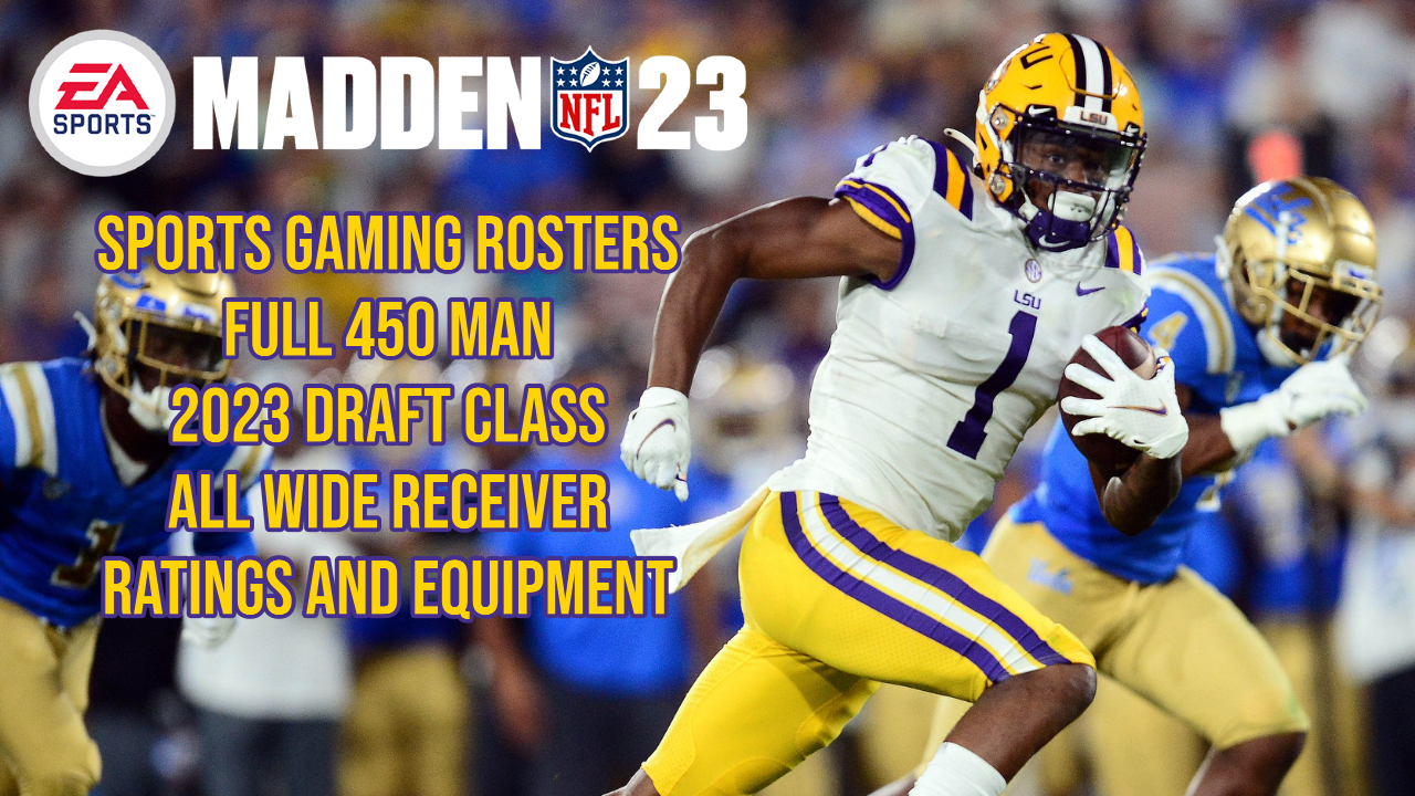 Madden NFL 23 – 2023 Draft Class WR Rankings