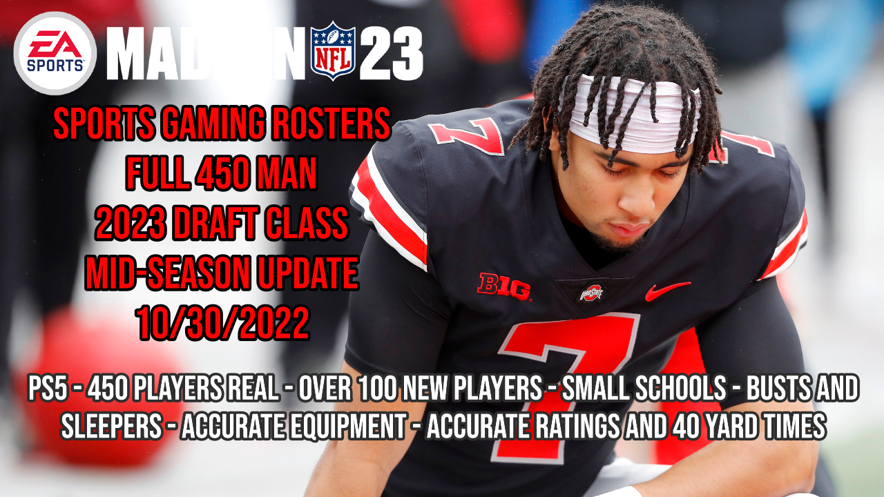 Madden NFL 23 Full 450 Man Draft Class Midseason Update Out Now! (PS5)