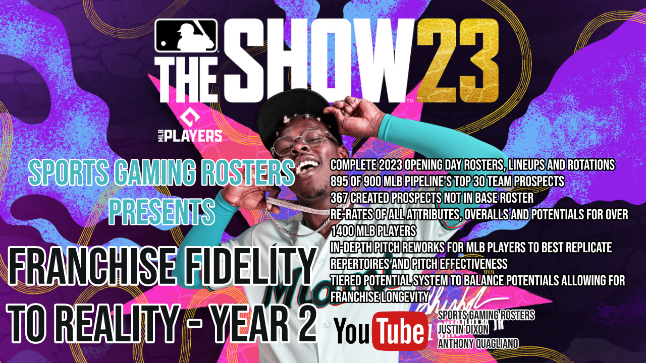 MLB The Show 23 – Franchise Fidelity to Reality Roster Out Now!