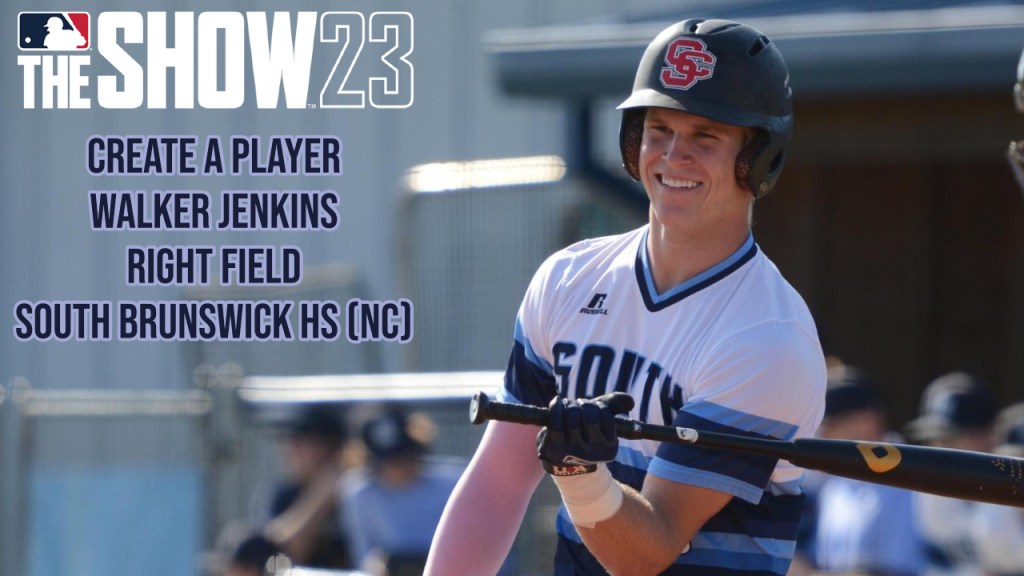 MLB The Show 23 – CAP – Walker Jenkins, RF, South Brunswick HS&nbsp;(NC)