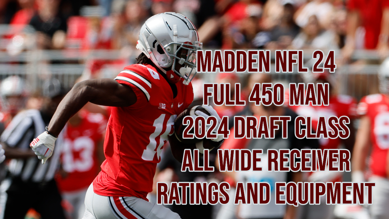 Madden NFL 24 – 2024 Draft Class WR Rankings