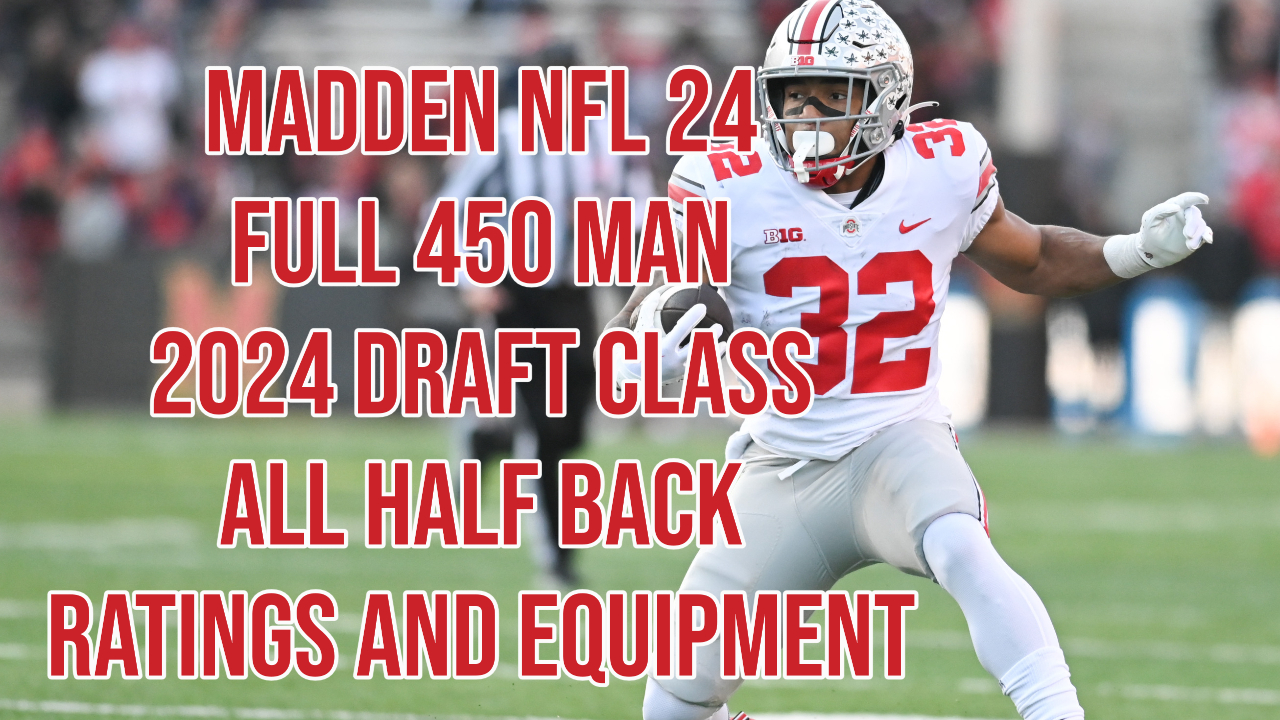 Madden NFL 24 – 2024 Draft Class HB Rankings