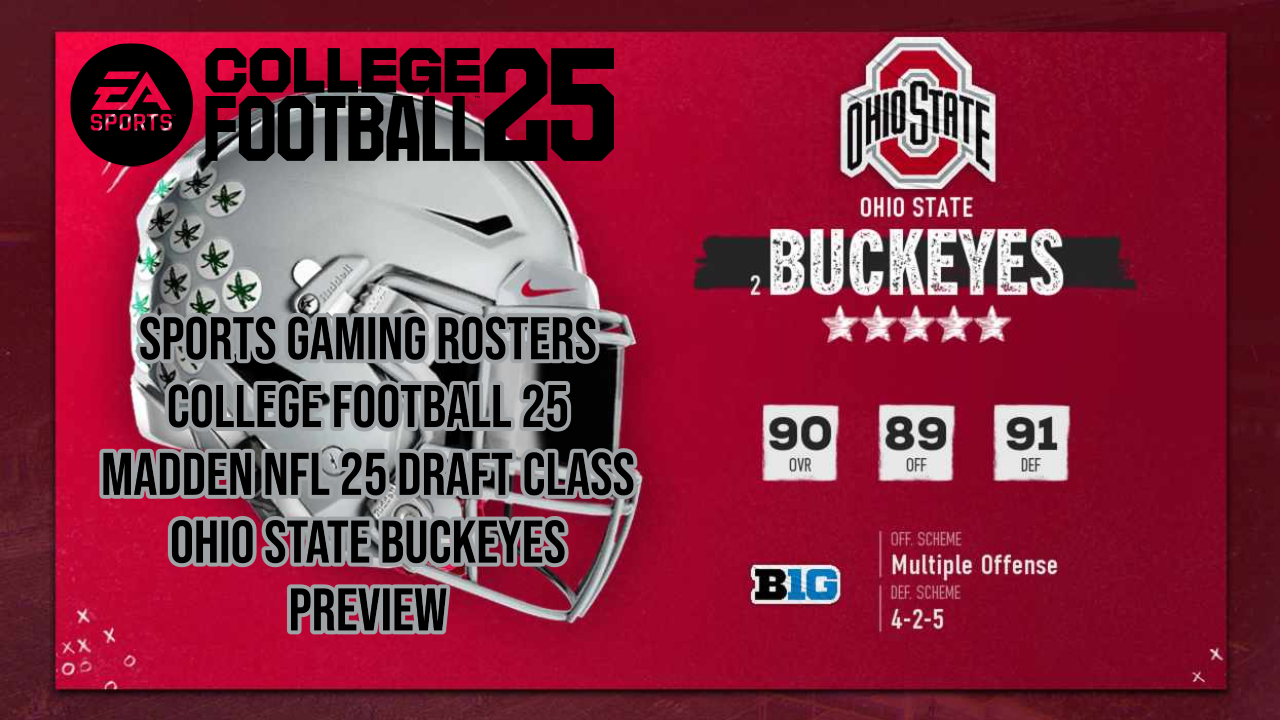 Ohio State Buckeyes – Complete College Football 25/Madden NFL 25 Draft Class Preview